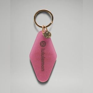 NWT Lululemon Diamond Shaped Hotel Keychain